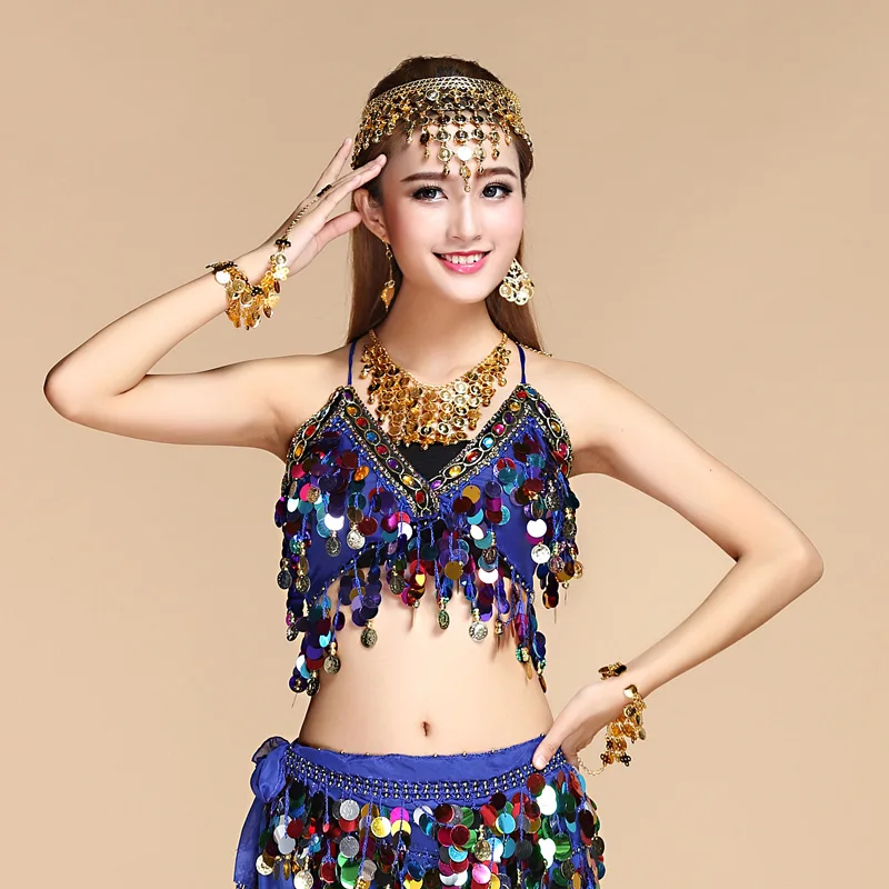 Ladies Belly Dance Costume Performance Bra Indian Dance Top Bellydance Competition Bras Carnival Halter Sequined Fringes Chiffon
Ladies Belly Dance Costume Performance Bra Indian Dance Top Bellydance Competition Bras Carnival Halter Sequined Fringes Chiffon