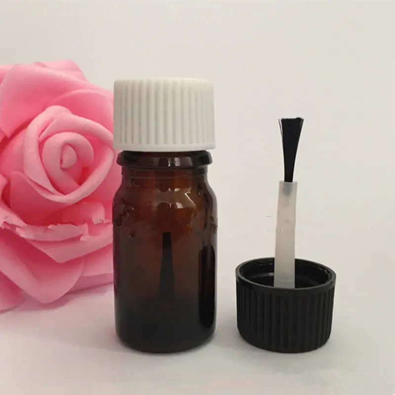 250Pcs 5ml Empty amber Nail polish bottle glass bottle essential oil container with brush cap For Cosmetic F069
250Pcs 5ml Empty amber Nail polish bottle glass bottle essential oil container with brush cap For Cosmetic F069