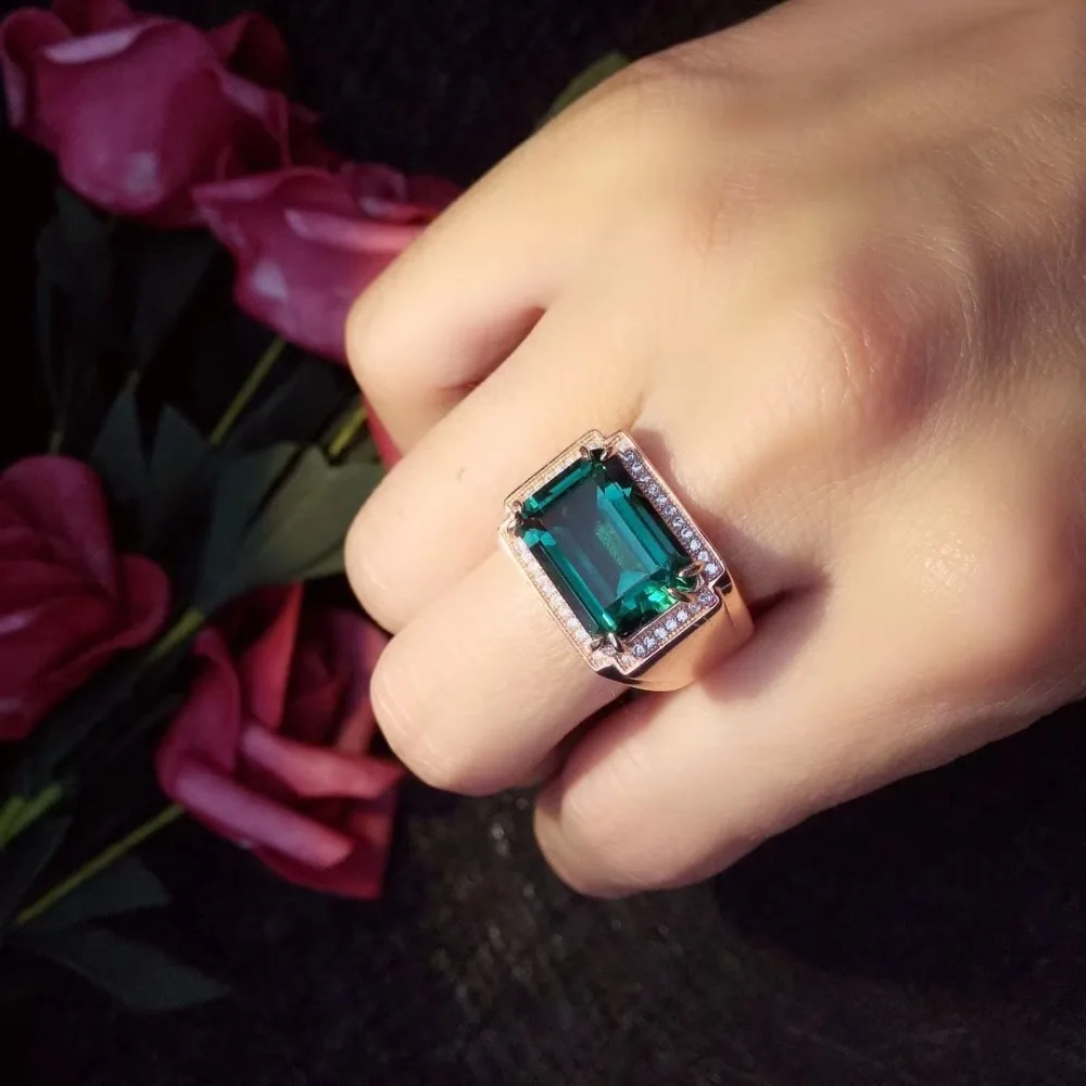 Fashion Green Crystal Man Ring 925 sterling silver Wholesales Fine jewelry Green Crystal Man Ring 10*14mm
Fashion Green Crystal Man Ring 925 sterling silver Wholesales Fine jewelry Green Crystal Man Ring 10*14mm