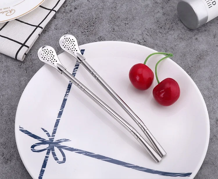 New Home Stainless Steel Drinking Straw Spoon Tea Filter Straws Reusable Tea Tools Bar Accessories W9213
New Home Stainless Steel Drinking Straw Spoon Tea Filter Straws Reusable Tea Tools Bar Accessories W9213