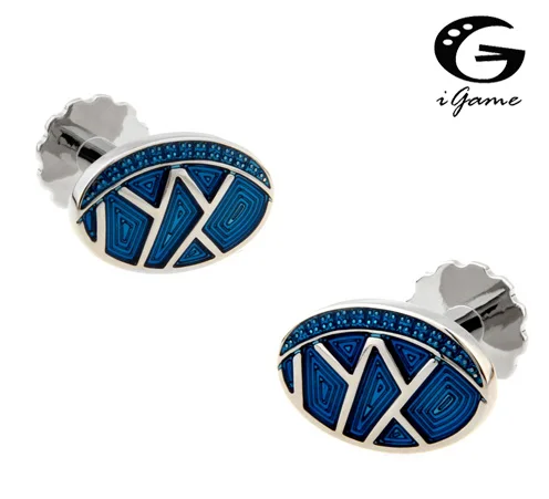 iGame Factory Supply Quality Cuff Links Fashion Blue Paint Design Quality Brass Material Free Shipping
iGame Factory Supply Quality Cuff Links Fashion Blue Paint Design Quality Brass Material Free Shipping