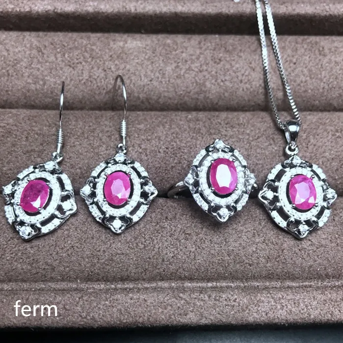 KJJEAXCMY exquisite jewelry 925 pure silver inlaid natural ruby ladies rings Pendant Earrings 4 sets
KJJEAXCMY exquisite jewelry 925 pure silver inlaid natural ruby ladies rings Pendant Earrings 4 sets