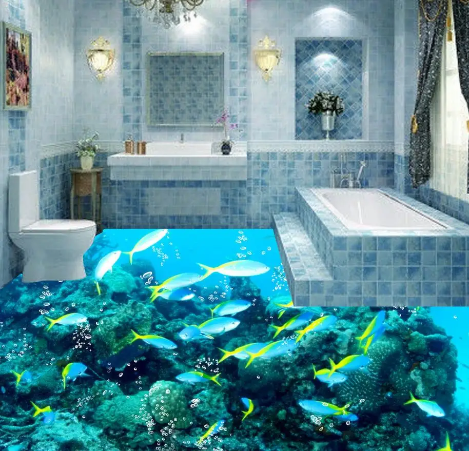 Beach floor murals in wall stickers fish Waterproof floor mural painting 3D PVC floor wallpaper
Beach floor murals in wall stickers fish Waterproof floor mural painting 3D PVC floor wallpaper