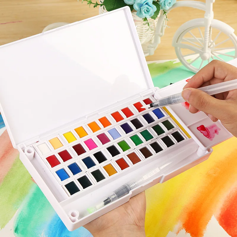 Superior 12/18/30/36/40 color solid watercolor paint suit color paint transparent watercolor paint painting art supplies school
Superior 12/18/30/36/40 color solid watercolor paint suit color paint transparent watercolor paint painting art supplies school