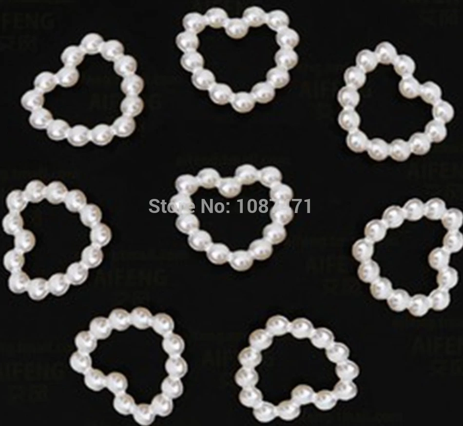 set of 500pcs 10mm white heart shape hollow imitate pearl for scrapbooking cell phone case nail accessories diy jewelry finding
set of 500pcs 10mm white heart shape hollow imitate pearl for scrapbooking cell phone case nail accessories diy jewelry finding