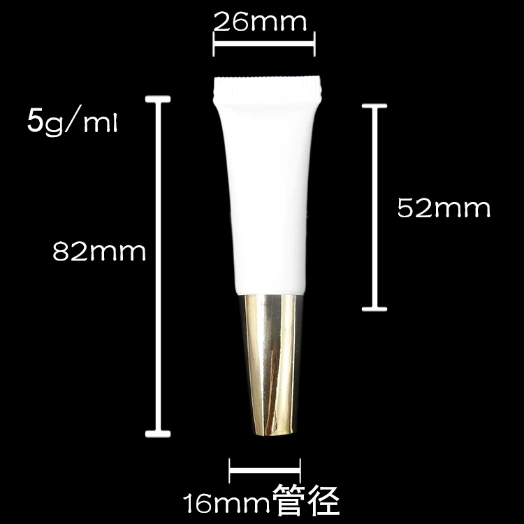 Wholesale 100pcs 5ml empty soft tube, cosmetic empty plastic soft tube,make up mini soft container with Al cap and PP plug
Wholesale 100pcs 5ml empty soft tube, cosmetic empty plastic soft tube,make up mini soft container with Al cap and PP plug