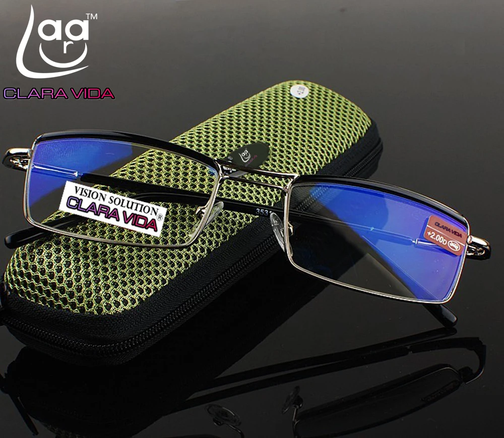 =clara Vida= Upper Business Style Coated Double Bridge Duke Commercial Man Reading Glasses+1.0 +1.5 +2.0 +2.5 +3.0 +3.5+4.0
=clara Vida= Upper Business Style Coated Double Bridge Duke Commercial Man Reading Glasses+1.0 +1.5 +2.0 +2.5 +3.0 +3.5+4.0