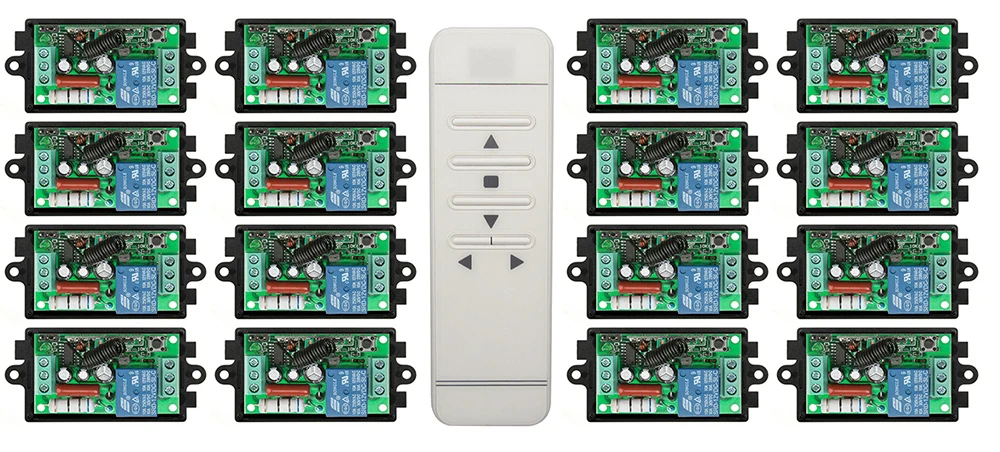 latest AC220V 1CH 10A 433MHZ intelligent digital RF remote control switch +16*receiver Garage Door/window /lamp/blinds
latest AC220V 1CH 10A 433MHZ intelligent digital RF remote control switch +16*receiver Garage Door/window /lamp/blinds