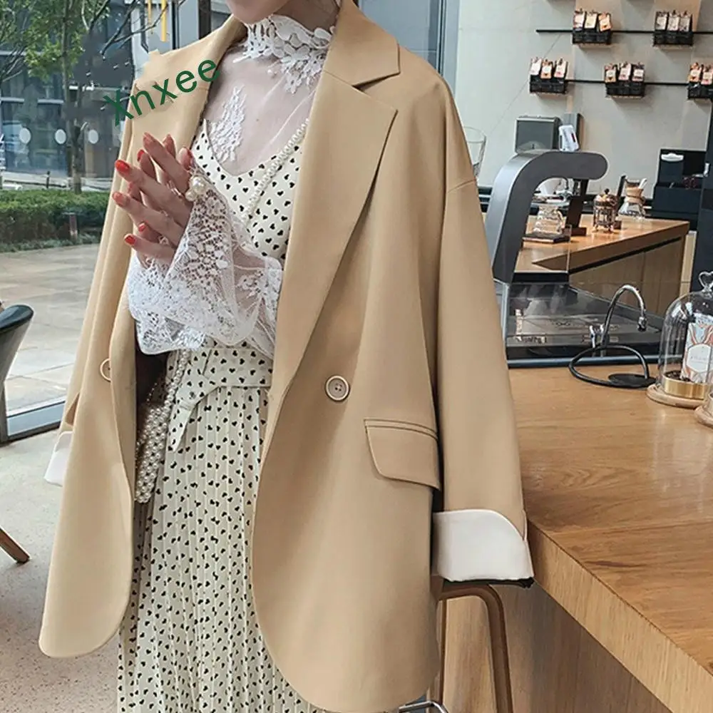 Xnxee Casual Korean Style Blazer Women 2019 Spring Autumn Jackets Coat Chic Mid-Long Suit Female Double Breasted Blazer
Xnxee Casual Korean Style Blazer Women 2019 Spring Autumn Jackets Coat Chic Mid-Long Suit Female Double Breasted Blazer