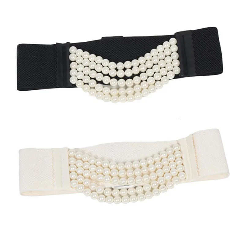 New Fashion pearl belts women metal buckle pearl inlay rhinestone elastic waist women's wide belt Free Shipping
New Fashion pearl belts women metal buckle pearl inlay rhinestone elastic waist women's wide belt Free Shipping