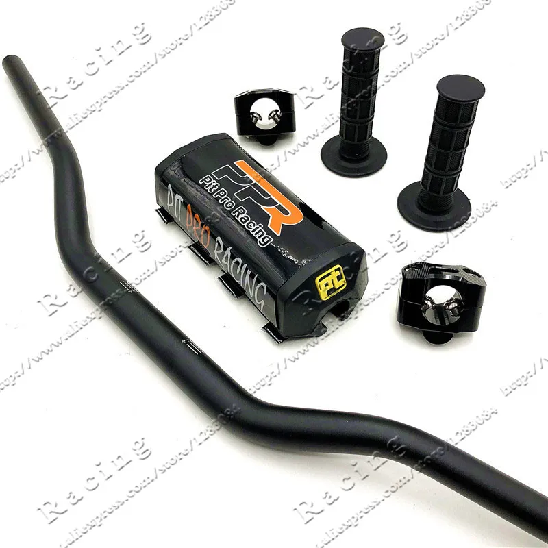 Pit Pro Racing Handlebar Pads With Handle Grips Handlebar Clamp Bar 1-1/8" Pit Bike Motocross Motorcycle Handlebar Black 
Pit Pro Racing Handlebar Pads With Handle Grips Handlebar Clamp Bar 1-1/8" Pit Bike Motocross Motorcycle Handlebar Black