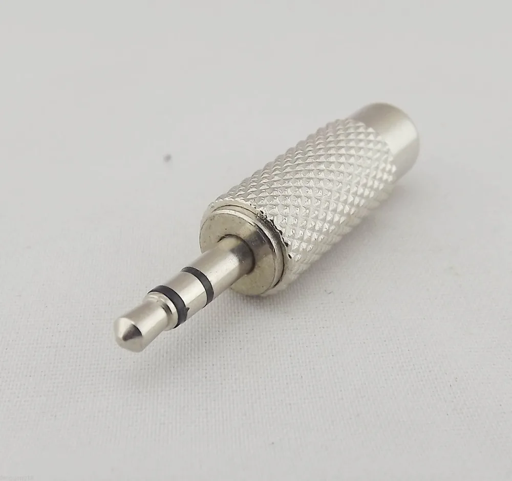 10pcs Nickel Plated 3.5mm 1/8" Male Plug Stereo To RCA Female Audio Adapter Connector
10pcs Nickel Plated 3.5mm 1/8" Male Plug Stereo To RCA Female Audio Adapter Connector