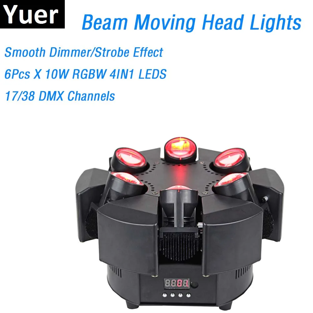 6 Heads Beam Moving Head Lights High Quality 6X10W RGBW 4IN1 LED Stage Effect Lights DMX Moving Head Beam Lights DJ Xmas Lights
6 Heads Beam Moving Head Lights High Quality 6X10W RGBW 4IN1 LED Stage Effect Lights DMX Moving Head Beam Lights DJ Xmas Lights