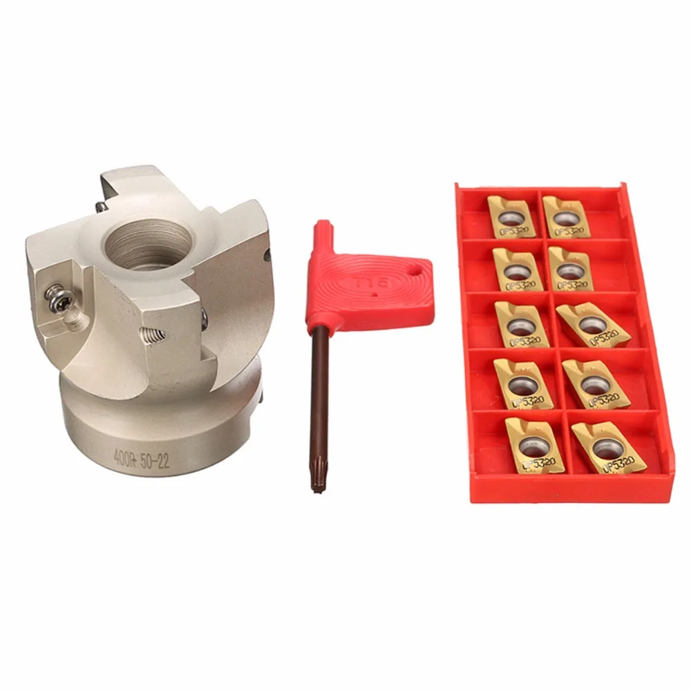 1Set 50mm BAP400R 50 22 4T+10pcs APMT1604 Inserts + T15 Wrench for Face End Mill Cutter head Precision shell Milling Tools
1Set 50mm BAP400R 50 22 4T+10pcs APMT1604 Inserts + T15 Wrench for Face End Mill Cutter head Precision shell Milling Tools