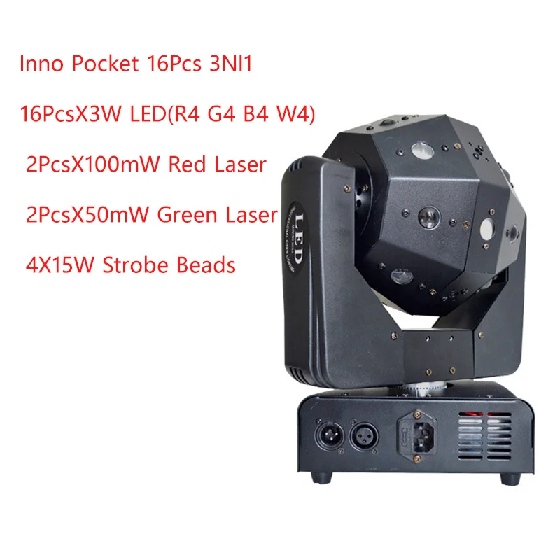 3in1 Beam /Laser/Strobe Light 16x3w Moving Head Light Football DMX512 Laser Light DJ /Bar /Party /Show /Stage Light
3in1 Beam /Laser/Strobe Light 16x3w Moving Head Light Football DMX512 Laser Light DJ /Bar /Party /Show /Stage Light