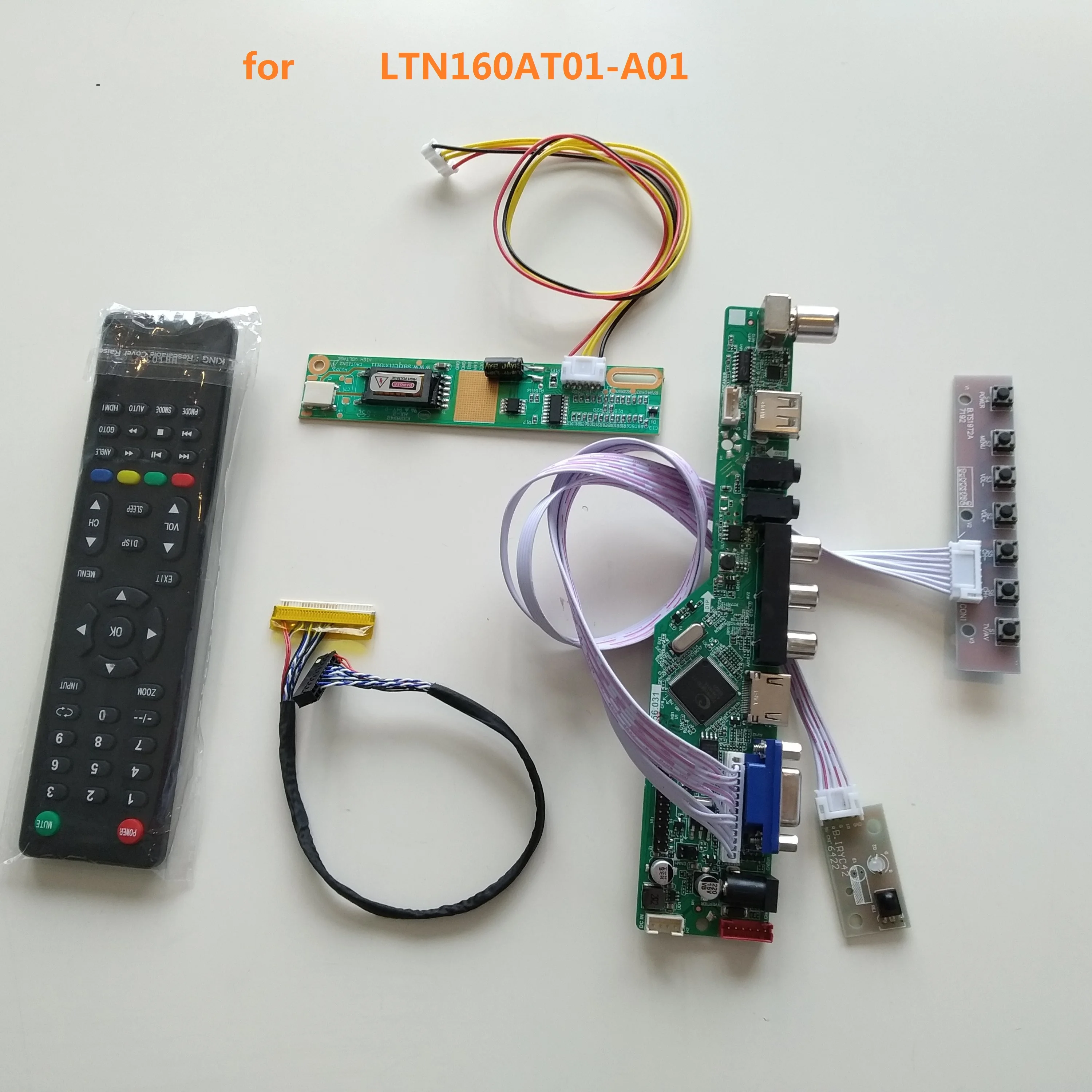 ТВ ЖК-дисплей со светодиодной подсветкой RF VGA AV USB светодиодный контроллер комплект драйвера дисплей для LTN160AT01-A01 16,0 "1366*768 панельный экран
ТВ ЖК-дисплей со светодиодной подсветкой RF VGA AV USB светодиодный контроллер комплект драйвера дисплей для LTN160AT01-A01 16,0 "1366*768 панельный экран