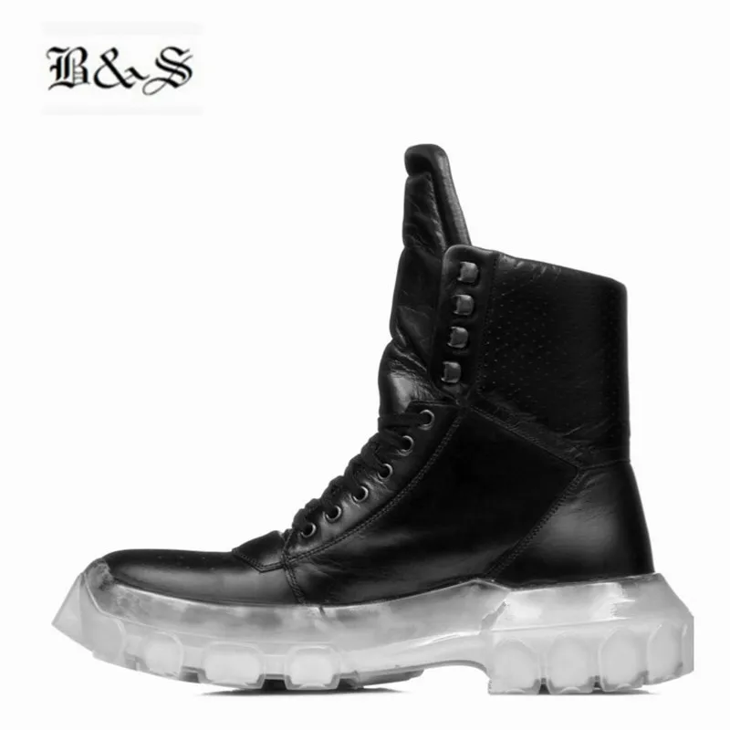 Black& Street Real Picture cow leather transparent sole luxury trainer cowboy Boots New designer Punk casual Boots
Black& Street Real Picture cow leather transparent sole luxury trainer cowboy Boots New designer Punk casual Boots