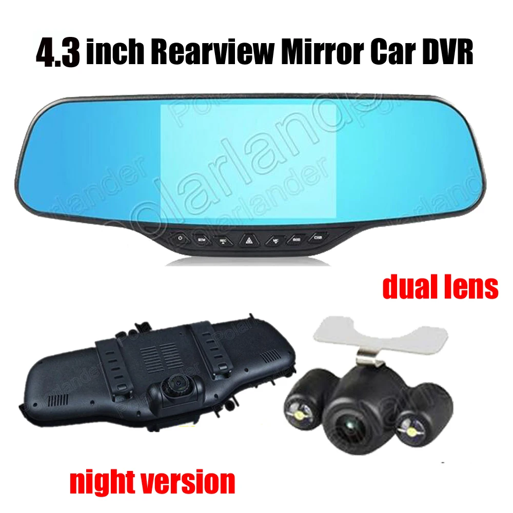 Hot Sale New 4.3 inch car dvr mirror camera recorder night vision rear view mirror monitor car camera full hd 1080p dual lens
Hot Sale New 4.3 inch car dvr mirror camera recorder night vision rear view mirror monitor car camera full hd 1080p dual lens