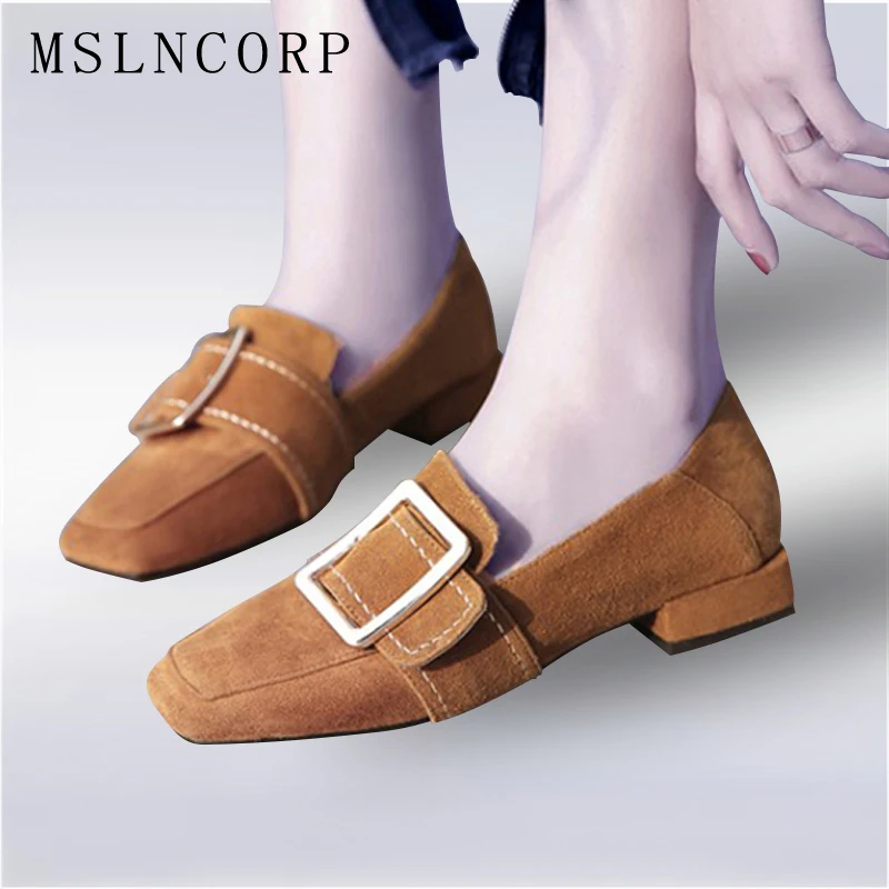Plus Size 34-43 Genuine Leather Spring Autumn Women Flats Shoes Ladies Metal Decoration Square Toe Slip-On Shallow Casual Shoes
Plus Size 34-43 Genuine Leather Spring Autumn Women Flats Shoes Ladies Metal Decoration Square Toe Slip-On Shallow Casual Shoes