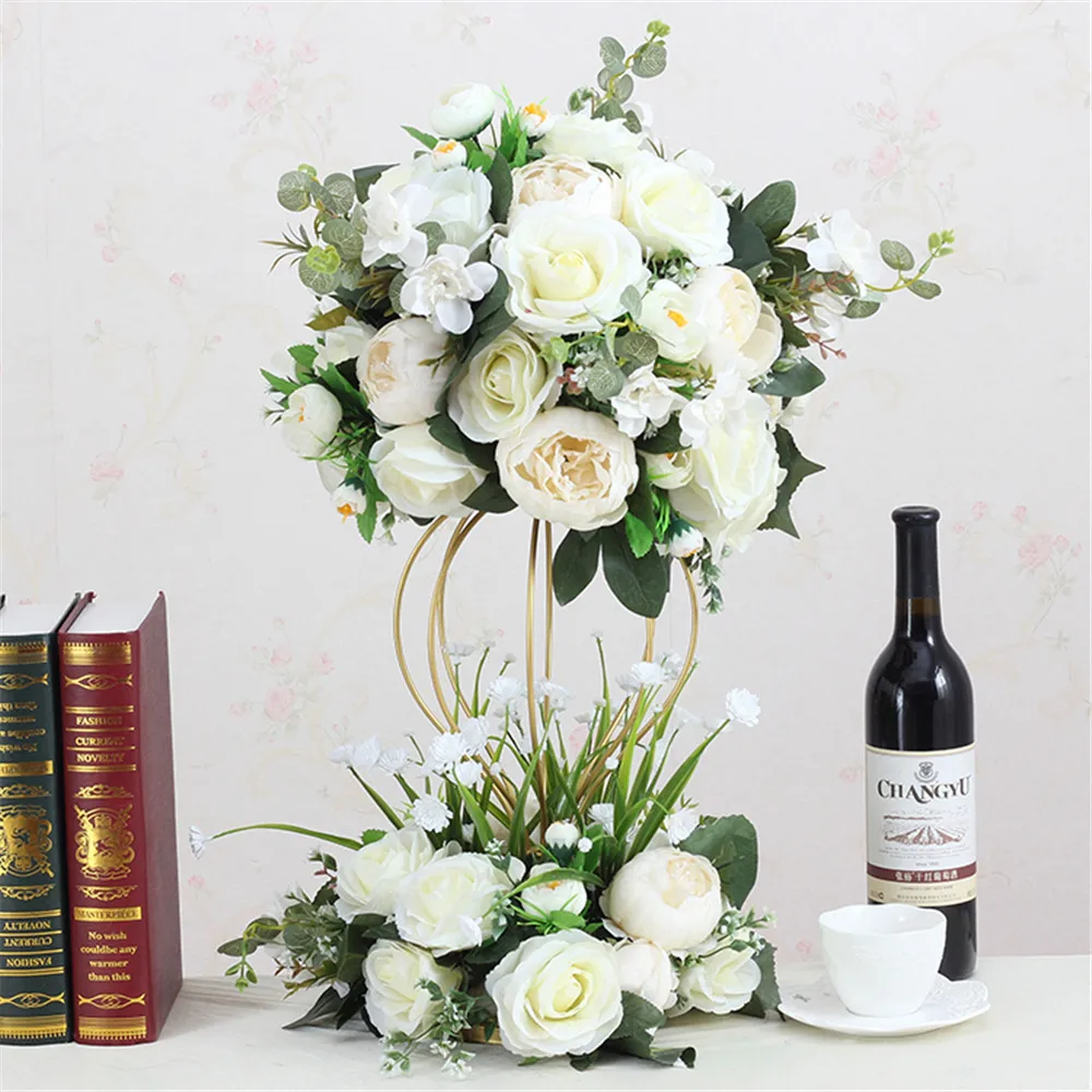 Artificial Flower With Stand Ball Silk Flower Rack Craft Flower Wedding Centerpiece Home Room Decoration Party Supplies 12 Color
Artificial Flower With Stand Ball Silk Flower Rack Craft Flower Wedding Centerpiece Home Room Decoration Party Supplies 12 Color