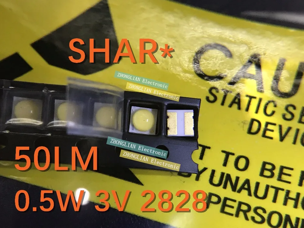 Оригинальная светодиодная подсветка для ЖК-телевизора SHAR * 100 шт./лот, 0,5 Вт, 3 в, 2828, лампа холодного белого света, 50 лм
Оригинальная светодиодная подсветка для ЖК-телевизора SHAR * 100 шт./лот, 0,5 Вт, 3 в, 2828, лампа холодного белого света, 50 лм