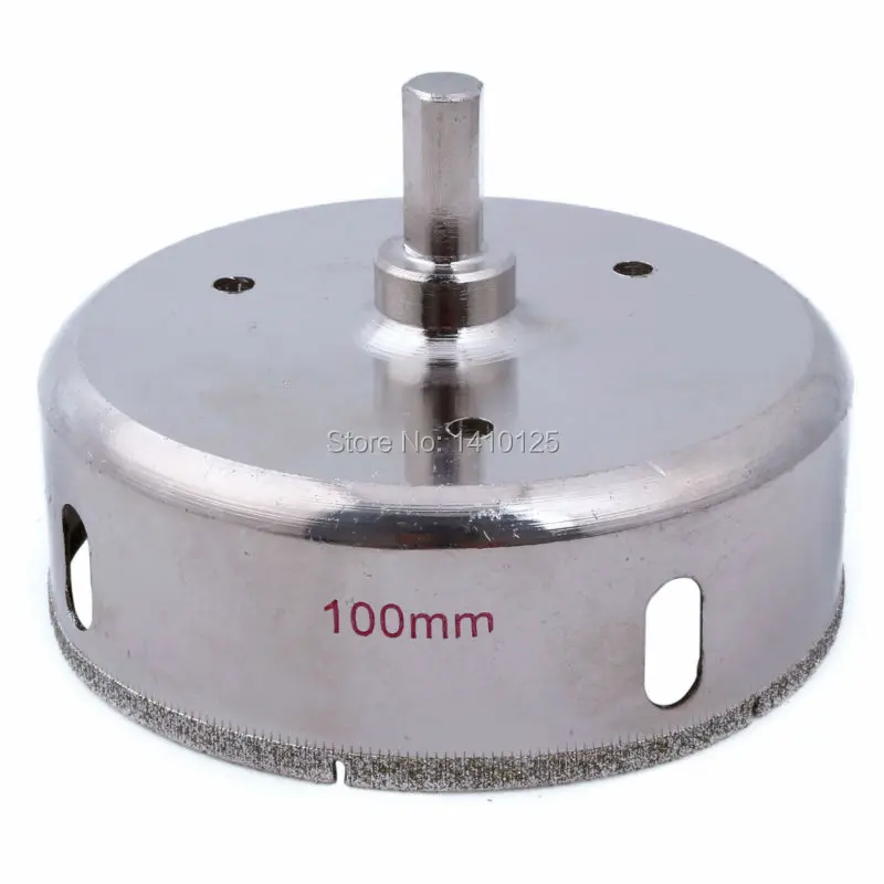 100 mm 4" inch Diamond Hole Saw Granite Drill Bit Coated Masonry Drilling Cutter Tools for Stone Marble Glass Ceramic Tile Rock
100 mm 4" inch Diamond Hole Saw Granite Drill Bit Coated Masonry Drilling Cutter Tools for Stone Marble Glass Ceramic Tile Rock