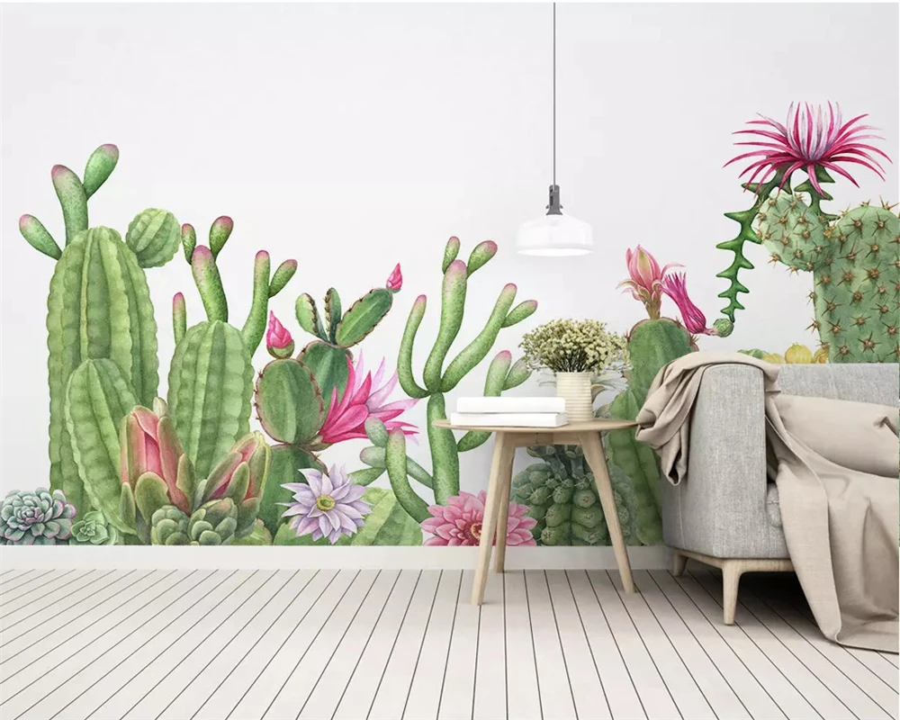 beibehang Modern High quality photo wallpaper Hand Painted Small fresh plant cactus wallpaper background wallpaper for walls 3 d
beibehang Modern High quality photo wallpaper Hand Painted Small fresh plant cactus wallpaper background wallpaper for walls 3 d