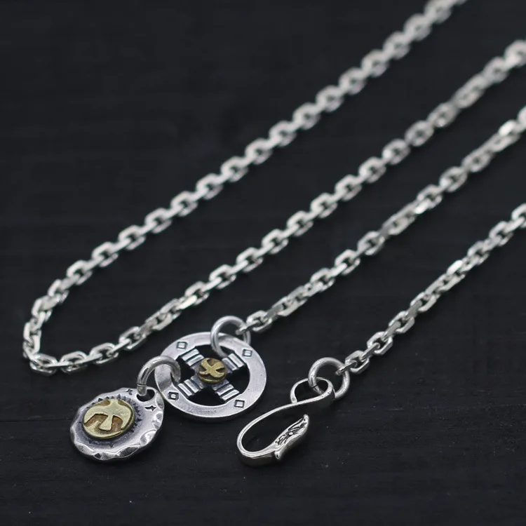 S925 Sterling Silver Wheel Ethnic Takahashi Goro Handmade Eagle Hook Fashion Jewelry Retro Thai silver Men And Women Necklace
S925 Sterling Silver Wheel Ethnic Takahashi Goro Handmade Eagle Hook Fashion Jewelry Retro Thai silver Men And Women Necklace