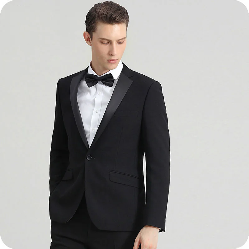 Black Men Wedding Suits Elegent Groomsmen Suits Man Blazers Slim Fit Groom Tuxedo 2Piece Custom Made Jacket Pants Costume Homme
Black Men Wedding Suits Elegent Groomsmen Suits Man Blazers Slim Fit Groom Tuxedo 2Piece Custom Made Jacket Pants Costume Homme