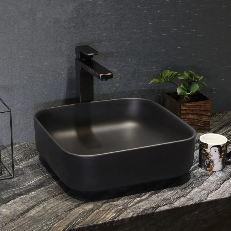 Square Porcelain China Classic Painting Art bathroom sinks Countertop Ceramic wash basin sink black
Square Porcelain China Classic Painting Art bathroom sinks Countertop Ceramic wash basin sink black