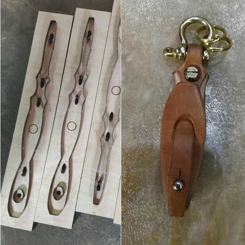 DIY leather craft key ring belt die cutting knife mould hand punch tool template
DIY leather craft key ring belt die cutting knife mould hand punch tool template