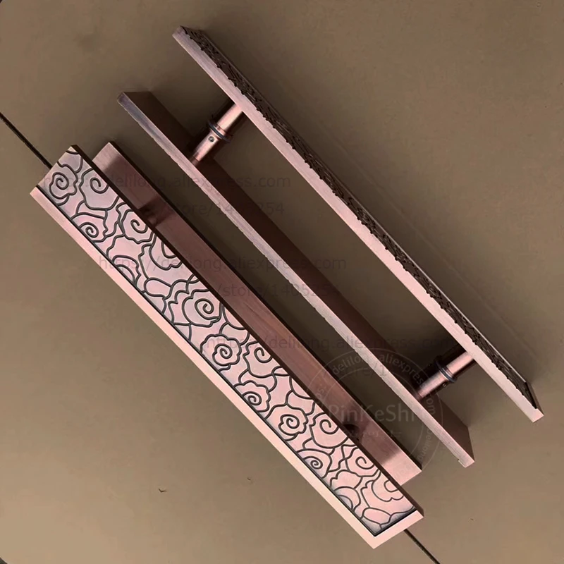 Ancient bronze red copper color stainless steel glass door handle, wooden door hardware wholesale
Ancient bronze red copper color stainless steel glass door handle, wooden door hardware wholesale