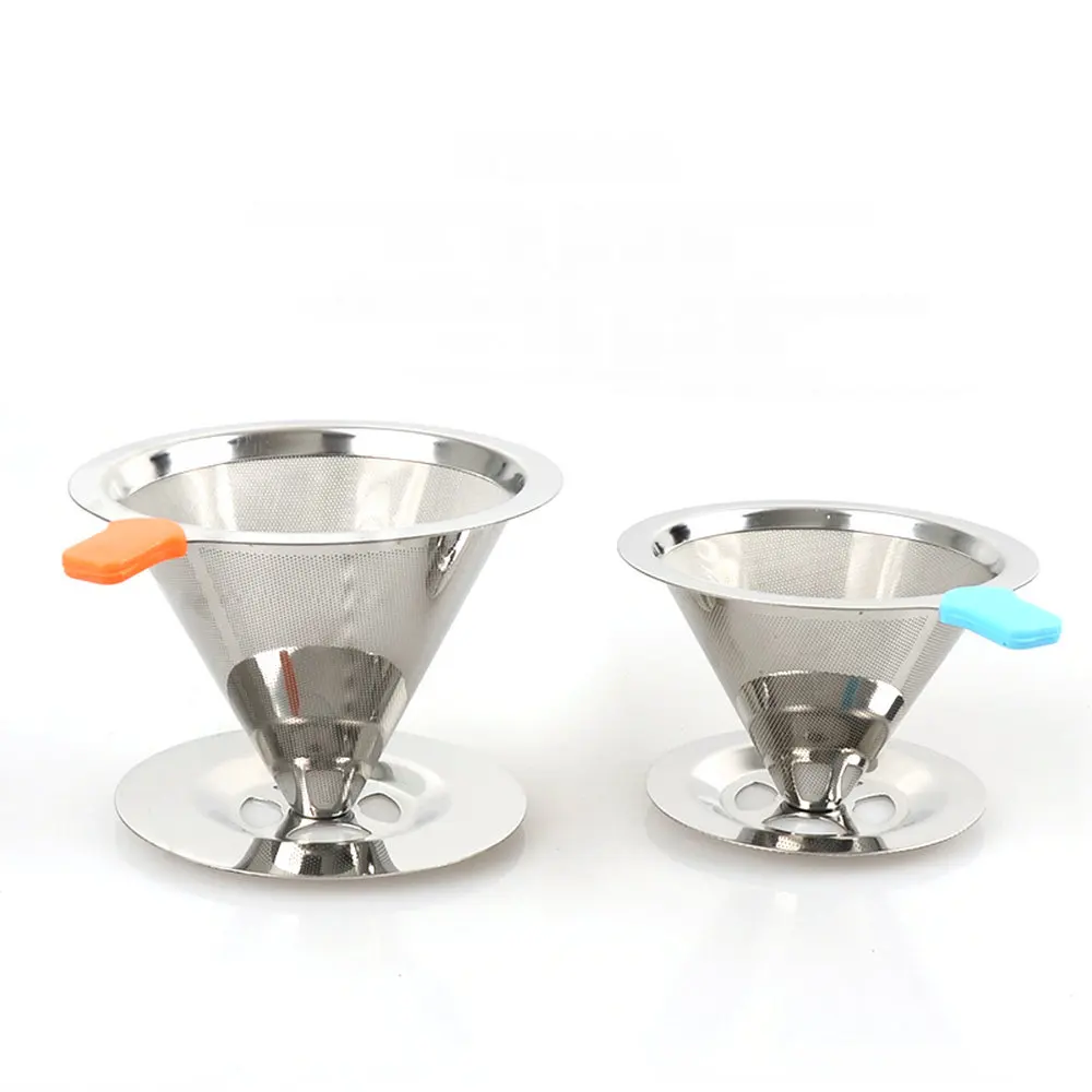 Reusable Coffee Filter Holder Stainless Steel Brew Drip Coffee Filters Funnel Metal Mesh Coffee Tea Filter Basket with Chassis
Reusable Coffee Filter Holder Stainless Steel Brew Drip Coffee Filters Funnel Metal Mesh Coffee Tea Filter Basket with Chassis