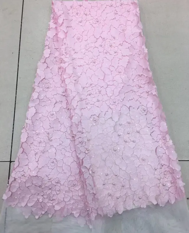 Pink Lace Fabric Bridal Wedding Beautiful 3D Flowers Lace With Beads High Quality French Tulle Mesh fabric TS6889
Pink Lace Fabric Bridal Wedding Beautiful 3D Flowers Lace With Beads High Quality French Tulle Mesh fabric TS6889