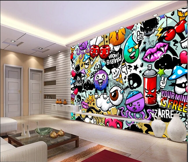 Custom baby wallpaper colorful graffiti 3d wallpaper for kids room children's rooms living room backdrop PVC papel de parede
Custom baby wallpaper colorful graffiti 3d wallpaper for kids room children's rooms living room backdrop PVC papel de parede