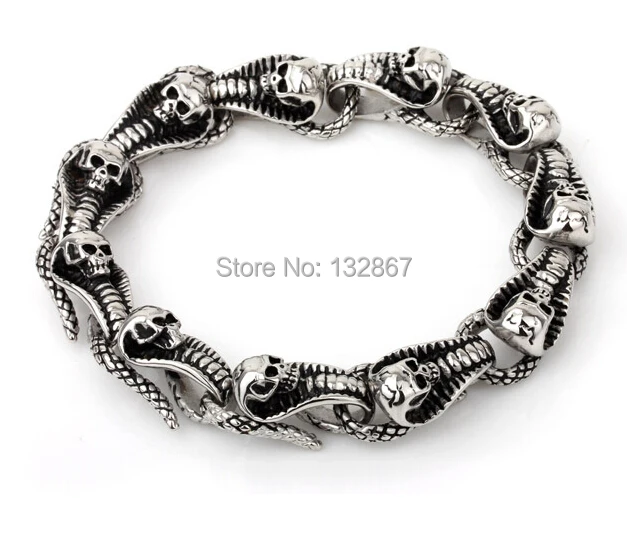 14mm Stainless Steel unique Skull Biker Chain Men's Fashion Bracelet 9'' for Birthday Gift / XMAS Gifts
14mm Stainless Steel unique Skull Biker Chain Men's Fashion Bracelet 9'' for Birthday Gift / XMAS Gifts