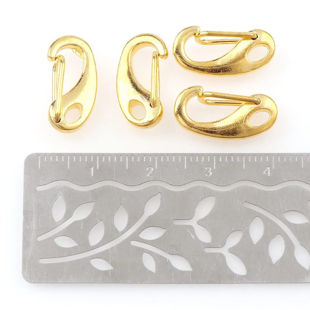 10PCS 18mm Gold Color Metal Lobster Clasp Hook End Clasps Connectors for Leather Bracelet DIY Jewelry Making
10PCS 18mm Gold Color Metal Lobster Clasp Hook End Clasps Connectors for Leather Bracelet DIY Jewelry Making