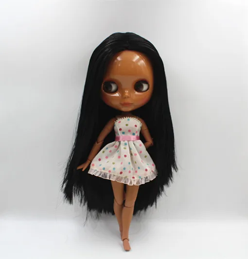 Кукла Blygirl Blyth, телесные куклы, черные прямые волосы, совместное тело, куклы из темной кожи, 19 совместных кукол, можно изменить макияж
Кукла Blygirl Blyth, телесные куклы, черные прямые волосы, совместное тело, куклы из темной кожи, 19 совместных кукол, можно изменить макияж