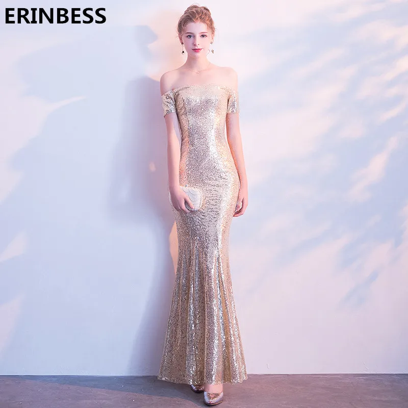 Sexy Gold Mermaid Prom Dresses Robe De Soiree Short Sleeve Boat Neck Sequin Special Occasion Dresses 2020 Long Prom Dress
Sexy Gold Mermaid Prom Dresses Robe De Soiree Short Sleeve Boat Neck Sequin Special Occasion Dresses 2020 Long Prom Dress