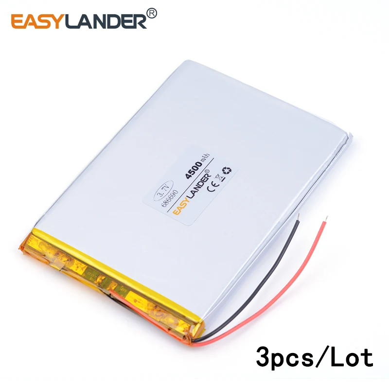 3pcs/Lot XHR-2P 2.54 4500mAh 3.7v lithium Li ion polymer rechargeable battery686690 student Tablet PC laptop cell phone speaker
3pcs/Lot XHR-2P 2.54 4500mAh 3.7v lithium Li ion polymer rechargeable battery686690 student Tablet PC laptop cell phone speaker
