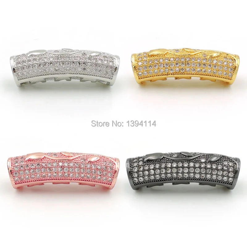 26*6*6mm Micro Pave Clear CZ Rose Flower Relief Arc Tube Beads Fit For Making DIY Bracelets Or Necklaces Jewelry
26*6*6mm Micro Pave Clear CZ Rose Flower Relief Arc Tube Beads Fit For Making DIY Bracelets Or Necklaces Jewelry