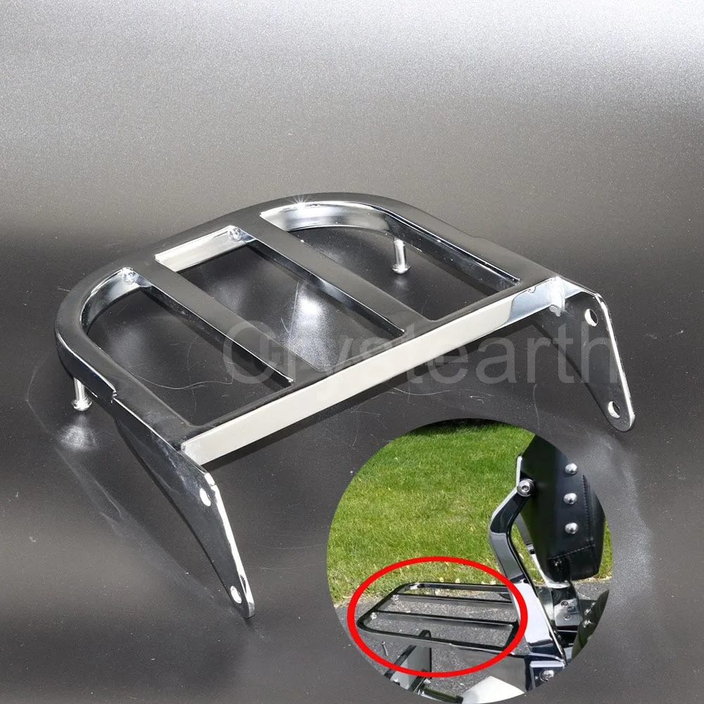Chrome Motorcycle Rear Sissy Bar Luggage Rack Cargo Support Holder For Suzuki Intruder/Volusia VL800 01-11, Boulevard M50 05-09
Chrome Motorcycle Rear Sissy Bar Luggage Rack Cargo Support Holder For Suzuki Intruder/Volusia VL800 01-11, Boulevard M50 05-09