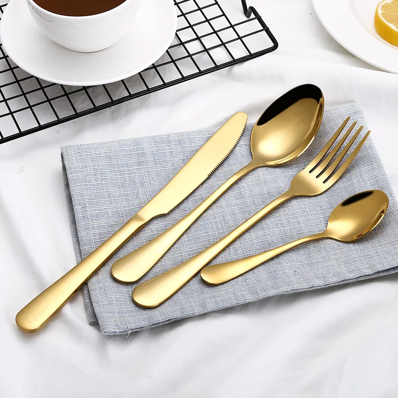 4pcs/Set 5 Colors Universal Thickened Simple Pure Color 430 Stainless Steel Tableware Fork Spoon for Kitchen
4pcs/Set 5 Colors Universal Thickened Simple Pure Color 430 Stainless Steel Tableware Fork Spoon for Kitchen