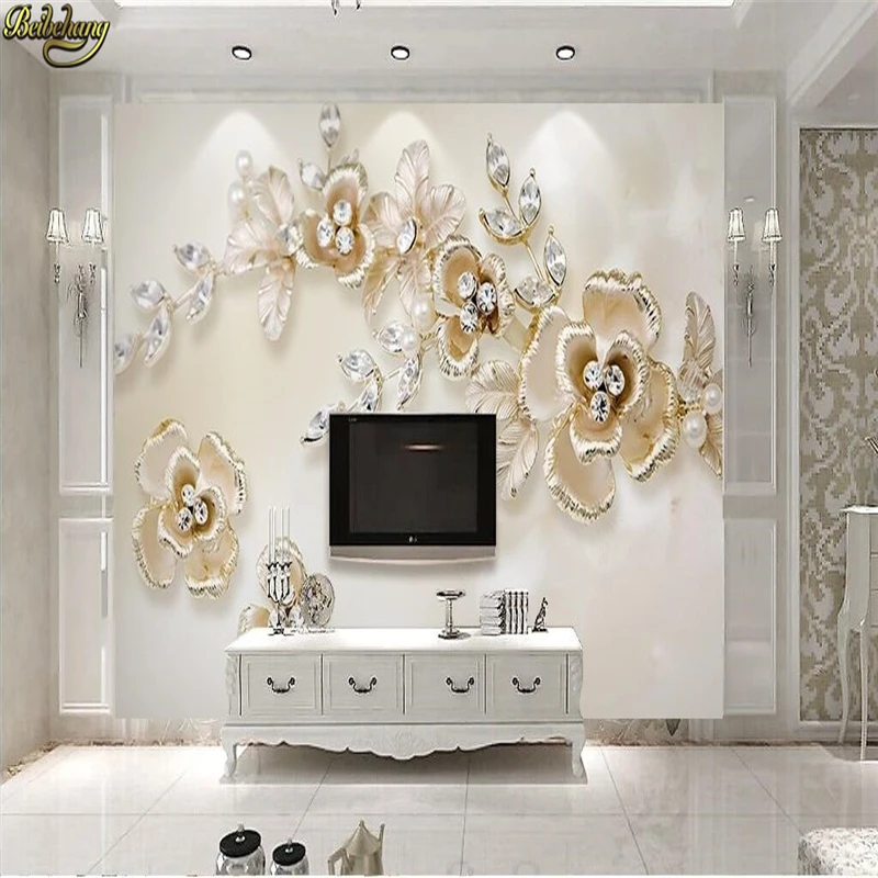 beibehang Luxury pearl flower 3d european TV backdrop custom photo wallpaper large mural wall stickers papel de parede
beibehang Luxury pearl flower 3d european TV backdrop custom photo wallpaper large mural wall stickers papel de parede