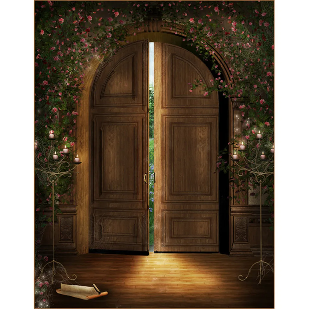 Vintage Brown Arch Door Backgrounds for Photo Studio Pink Flowers Vines Candlelight Children Photography Backdrops Wooden Floor
Vintage Brown Arch Door Backgrounds for Photo Studio Pink Flowers Vines Candlelight Children Photography Backdrops Wooden Floor