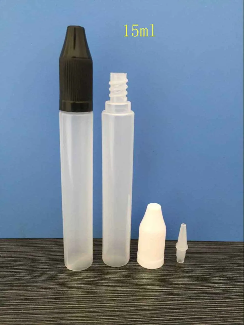 Plastic 15ml Eliquid Dropper Bottle With Refillable Pen long Shape Bottle Empty E Liquid oil Bottles with Child Proof Caps
Plastic 15ml Eliquid Dropper Bottle With Refillable Pen long Shape Bottle Empty E Liquid oil Bottles with Child Proof Caps