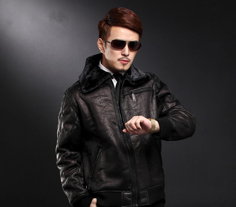 Europe And United States Air Force Men's Brand Winter Fashion New Leather Jacket Fur Thread Air Force Flight Suit Leather Coat
Europe And United States Air Force Men's Brand Winter Fashion New Leather Jacket Fur Thread Air Force Flight Suit Leather Coat