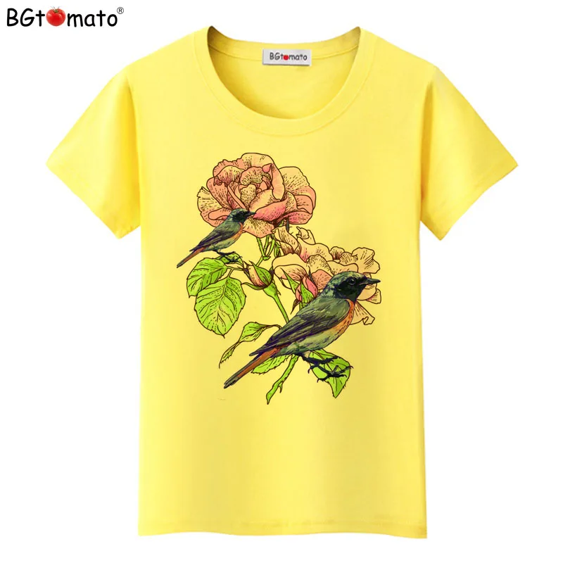 BGtomato Beautiful flowers t-shirts Hot sale brand new tops short sleeve solid color casual shirts women beautiful tees
BGtomato Beautiful flowers t-shirts Hot sale brand new tops short sleeve solid color casual shirts women beautiful tees