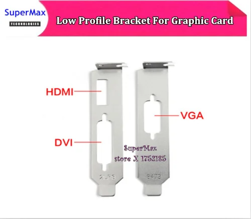 Высококачественная видеокарта, низкопрофильный кронштейн HD-MI + DVI + VGA для графической карты
Высококачественная видеокарта, низкопрофильный кронштейн HD-MI + DVI + VGA для графической карты