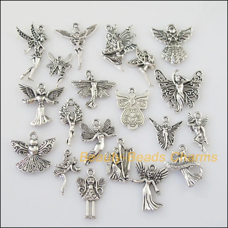 20Pcs Antiqued Silver Color DIY/ Lovely Angel Mixed Charms Pendants
20Pcs Antiqued Silver Color DIY/ Lovely Angel Mixed Charms Pendants